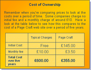 consider the total cost over five years